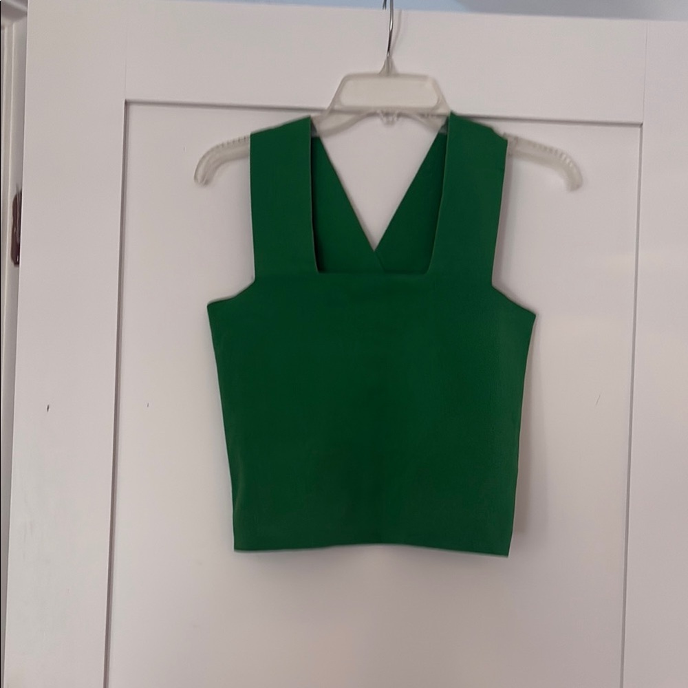 House of Harlow 1960 Emerald Green Tank crop Top
